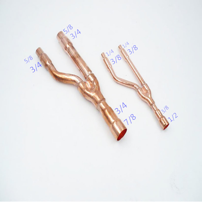 3/8&quot; composants d'échangeur de chaleur de tuyau d'en cuivre de branche pour la réfrigération