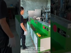 Wire on tube cubic condenser automatic welding process